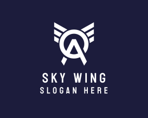 Wing - Aviation Wing Letter OA logo design