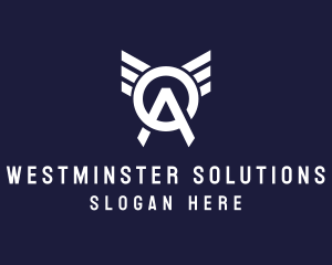 Aviation Wing Letter OA logo design