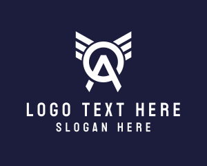 Wing - Aviation Wing Letter OA logo design