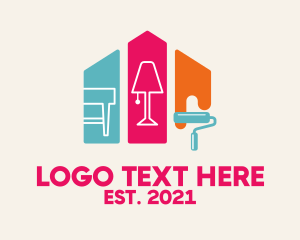 Upholstery - Multicolor Home Improvement logo design