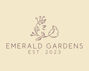 Garden Leaf Organic Florist logo design