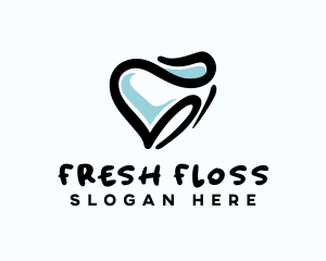Floss - Tooth Dentistry Clinic logo design