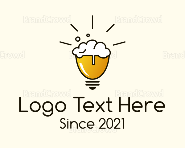 Light Bulb Beer Logo