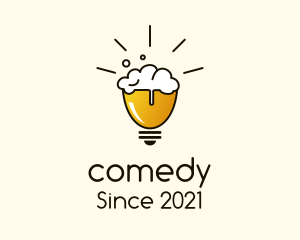 Beer Company - Light Bulb Beer logo design