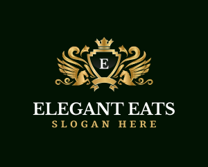 Pegasus Elegant Crest logo design