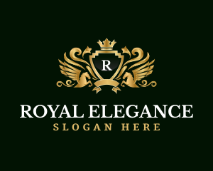 Pegasus Elegant Crest logo design