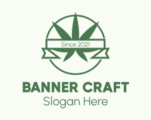 Marijuana Dispensary Banner logo design