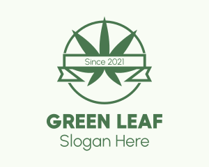 Marijuana Dispensary Banner logo design