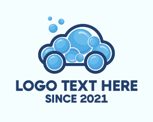 Car Repair - Bubble Cleaning Car logo design