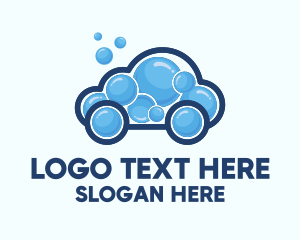 Bubble Cleaning Car  Logo