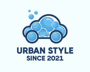 Car Repair - Bubble Cleaning Car logo design