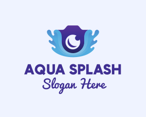 Water Splash Camera logo design