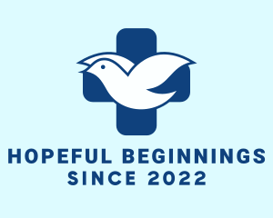Hope - Spiritual Bird Cross logo design