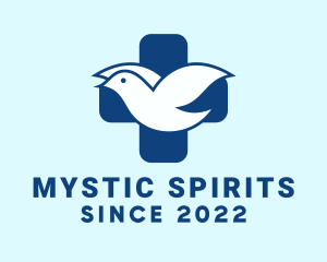 Spiritual Bird Cross logo design