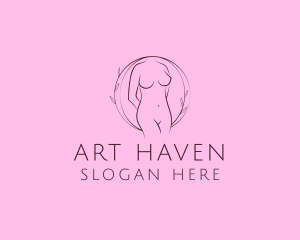 Nude Sexy Skin Care logo design