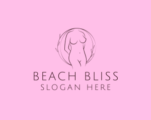 Nude Sexy Skin Care logo design