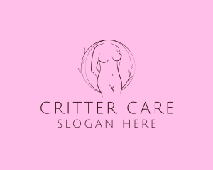 Nude Sexy Skin Care logo design