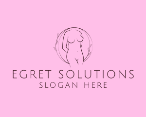 Nude Sexy Skin Care logo design