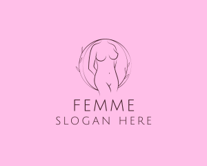 Nude Sexy Skin Care logo design