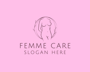 Nude Sexy Skin Care logo design