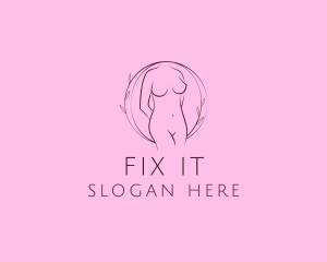 Nude Sexy Skin Care logo design