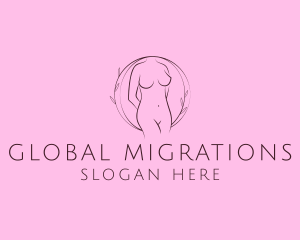 Nude Sexy Skin Care logo design