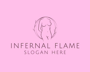 Nude Sexy Skin Care logo design