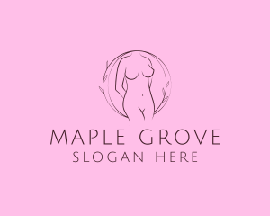 Nude Sexy Skin Care logo design