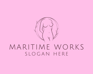 Nude Sexy Skin Care logo design