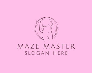 Nude Sexy Skin Care logo design