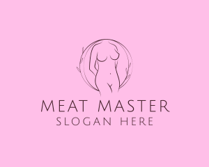 Nude Sexy Skin Care logo design