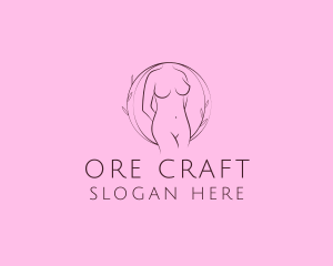 Nude Sexy Skin Care logo design