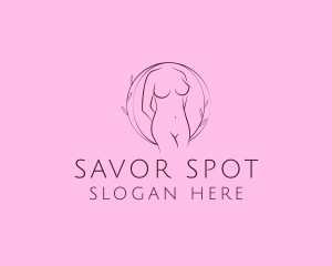 Nude Sexy Skin Care logo design