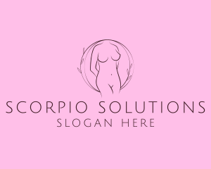 Nude Sexy Skin Care logo design