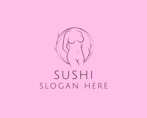 Nude Sexy Skin Care logo design