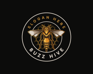 Bee Hornet Insect logo design