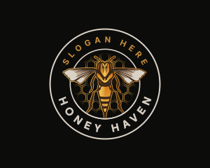 Bee Hornet Insect logo design