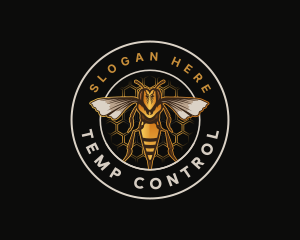 Bee Hornet Insect logo design