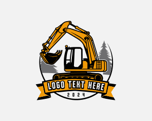 Industrial - Excavator Heavy Equipment logo design