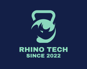 Rhino Kettlebell Gym logo design