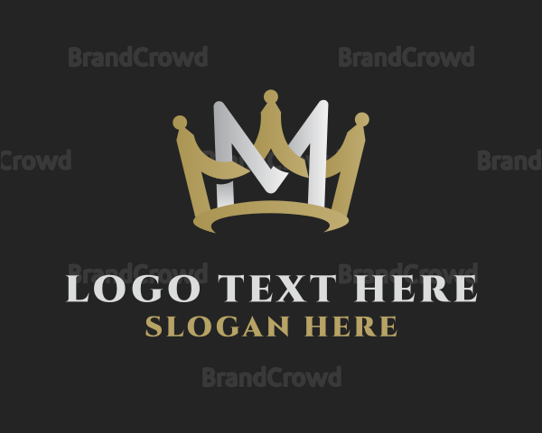 Royal Crown Letter M Logo