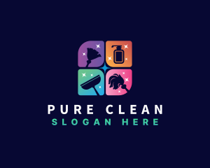 Cleaning Tool Housekeeping logo design