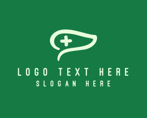 Plus - Leaf Dog Veterinary logo design