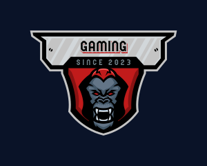  Angry Gorilla Ape Logo