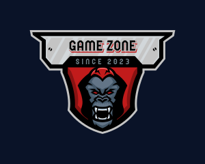  Angry Gorilla Ape logo design