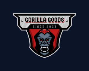  Angry Gorilla Ape logo design