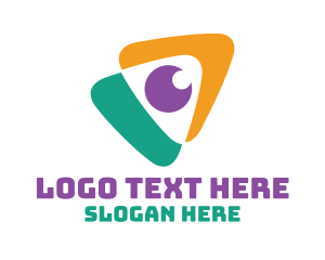 Smartphone - Video Play Button logo design