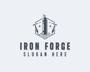 Welding Torch Ironworks logo design