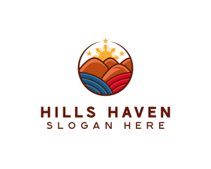 Philippines Hills Tourist Spot logo design