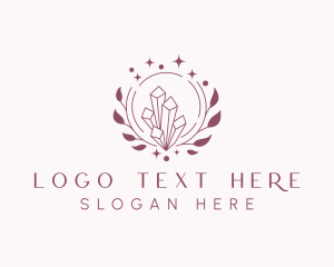 Style - Wreath Gemstone Jewel logo design